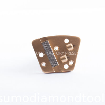 ASL Trapezoid  1/4PCD Single Bar  Magnetic Connection Diamond Grinding Shoes non-threaded