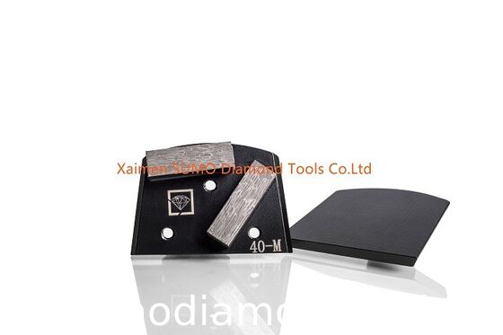 High Density Concrete Grinding Disk Double Bar Segments Long Life Span
